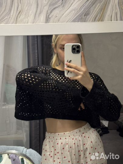 Топ сетка черный