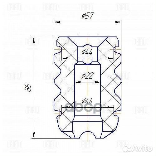 Отбойник амортизатора LADA vesta (15) (перед
