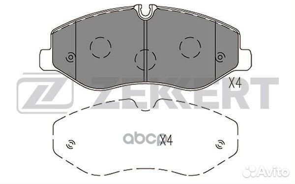 Колодки торм. диск. передн. MB V-Class (W447) 1