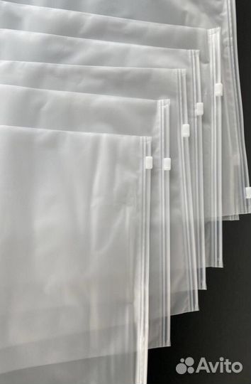 Пакеты с бегунком для хранения