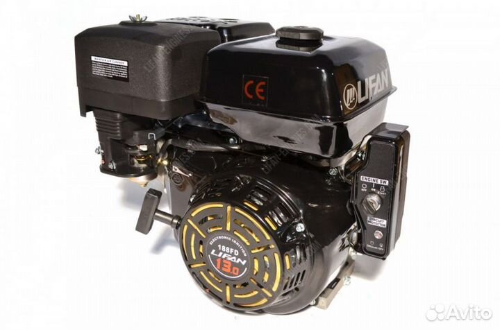 Двигатель Lifan 188FD 13л.с. шкив 25 мм