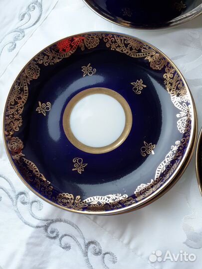 Набор лфз.Чайные пары,чайник,сахарница,сухарница