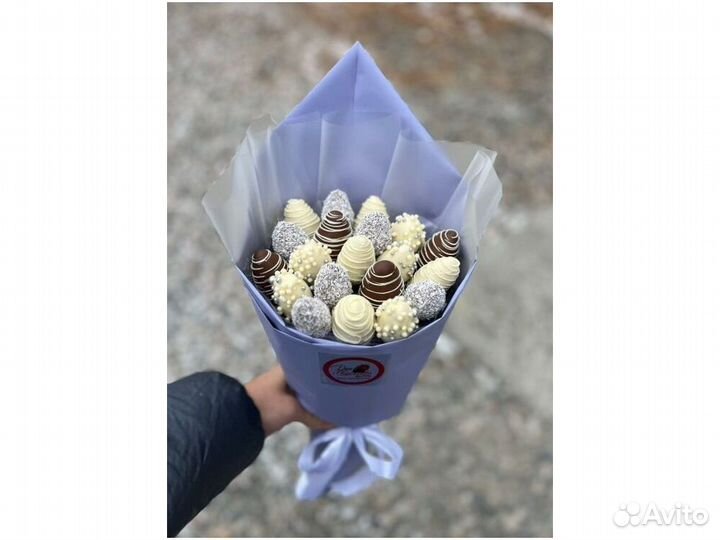 Клубника в шоколаде клубничный букет подарок KLL-8698