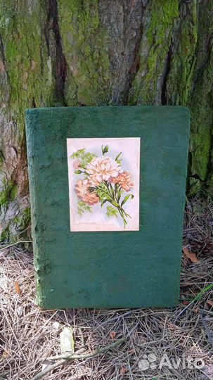 Фотоальбом СССР винтажный плюшевый 56 год