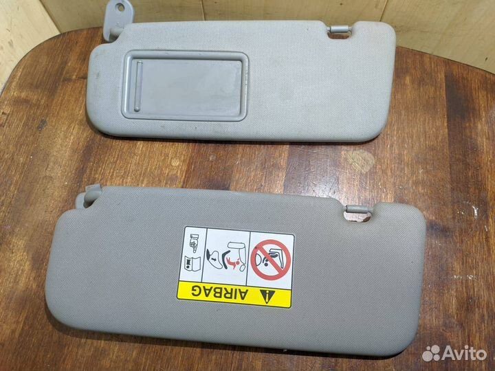 Козырьки солнцезащитные Hyundai Solaris 1 2016 (ящ