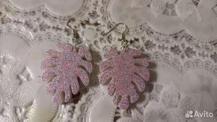 Серьги из эпоксидной смолы