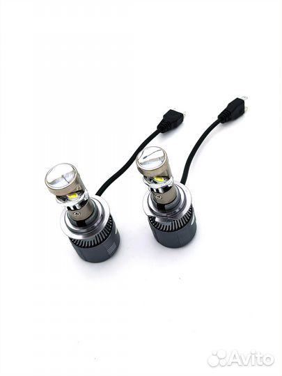 Светодиоды головного света 12/24V 6000k линза