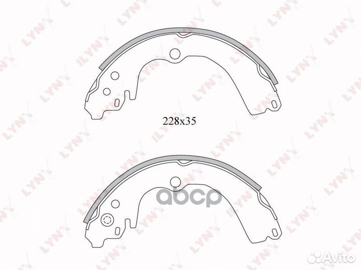 Колодки тормозные барабанные зад SY-1060;FN