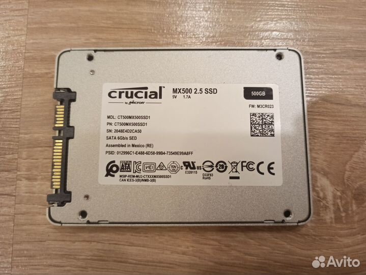 SSD Сruciаl 500 Гб