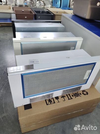 Вытяжка кухонная Evelux,белая,козырек