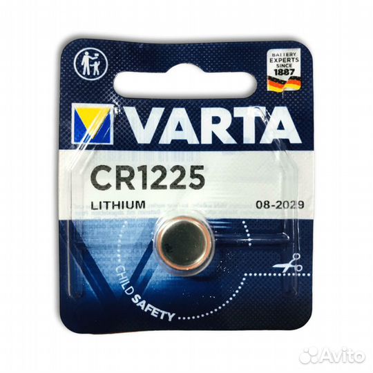 Батарейка varta CR1225/1BL