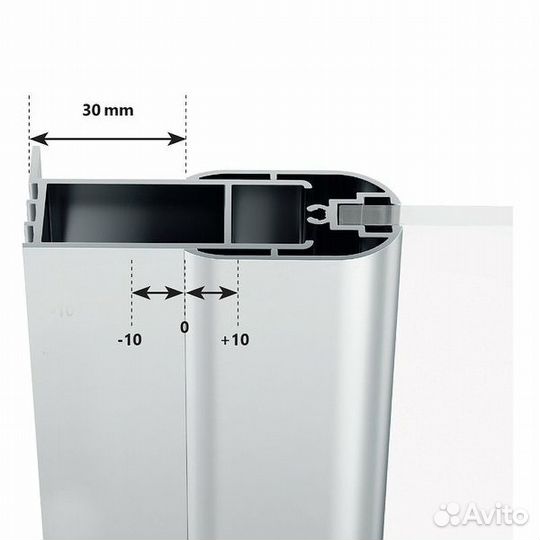 Душевая стенка Ravak Chrome CPS-90 профиль Белый с