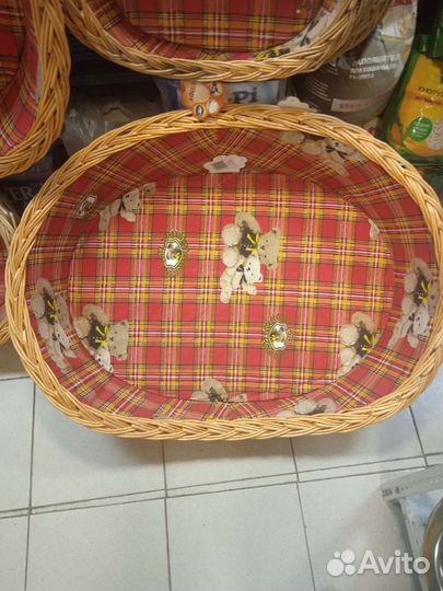 Корзина плетеная для животных