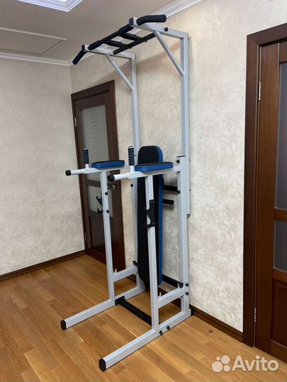 Турник напольный со скамьей