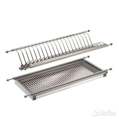 Сушка для посуды из нержавеющей стали в шкаф 60 см