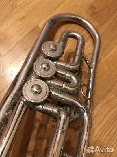 Труба СССР. Латунь/никель. Духовой инструмент