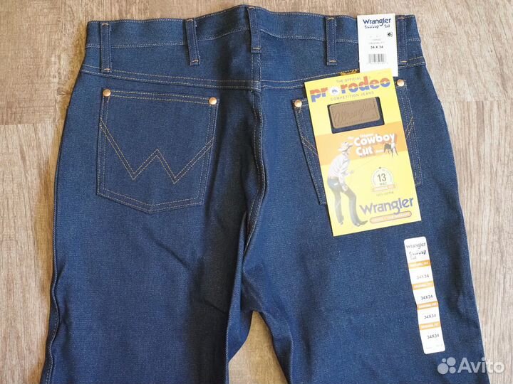 Джинсы Wrangler 13MWZ жесткие новые 34х34