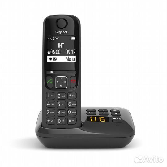Радиотелефон dect Gigaset AS690 AM DUO, черный