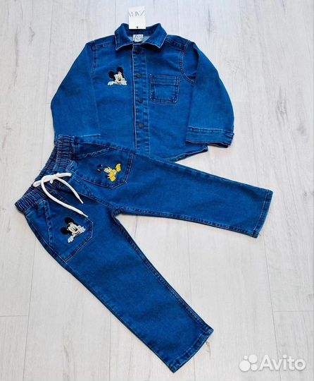 Джинсовый костюм детский