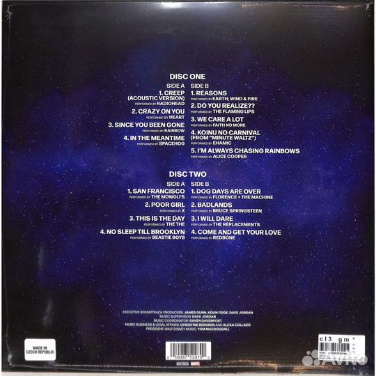 Виниловые пластинки Стражи Галактики 3 OST