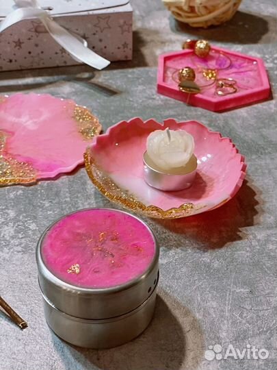 Подстаканники из эпоксидной смолы