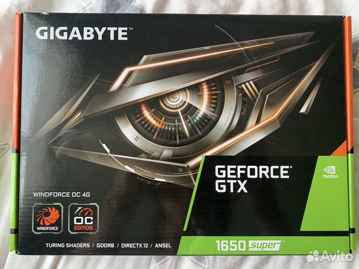 Видеокарта gigabyte GTX 1650 super 4GB