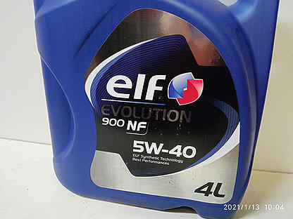 Масло ELF evolution 900 NF 5W40 синтетика 4л