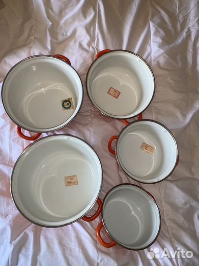 Набор кастрюль 5 шт СССР