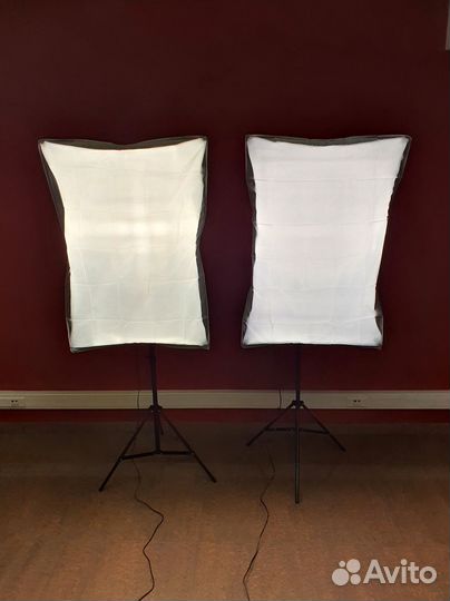 Софтбокс большой (60 Х 90) на 5 ламп + стойка