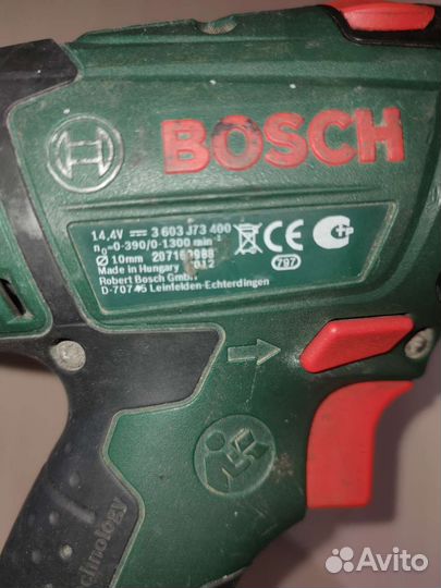 Шуруповерт bosch PSR 1440 li 2 без аккумулятора