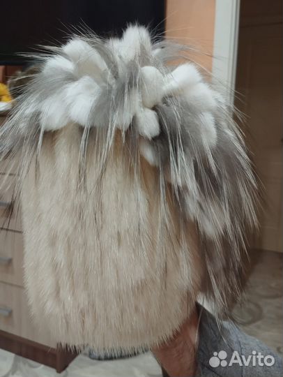 Продам новую зимнюю шапку, натуральный мех, норка