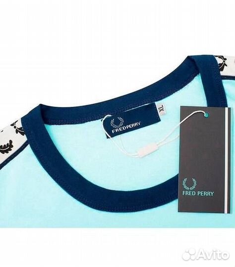 Футболка Fred Perry голубая