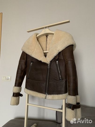 Дубленка женская кожаная s