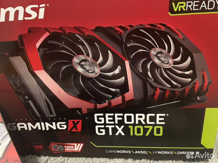 Msi gtx 1070 8gb Видеокарта