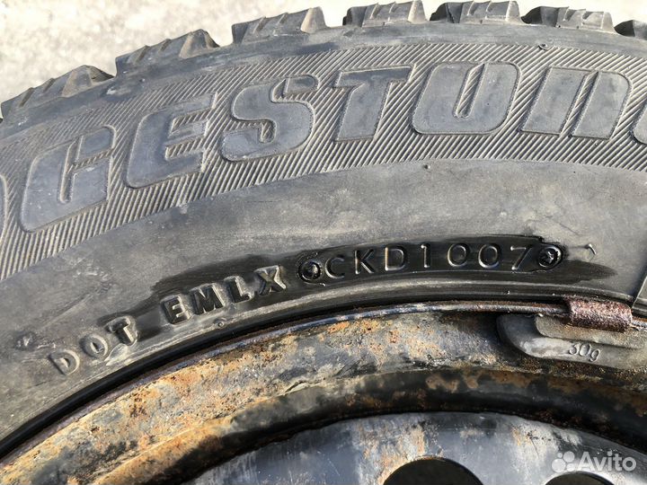 Резина зимняя в сборе дисках 185/65R15, 2 колёса