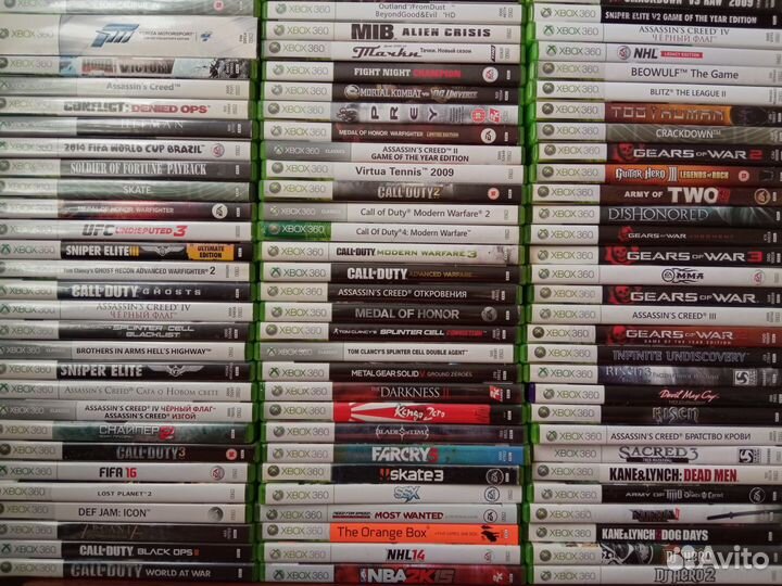 Диски с играми на Xbox 360