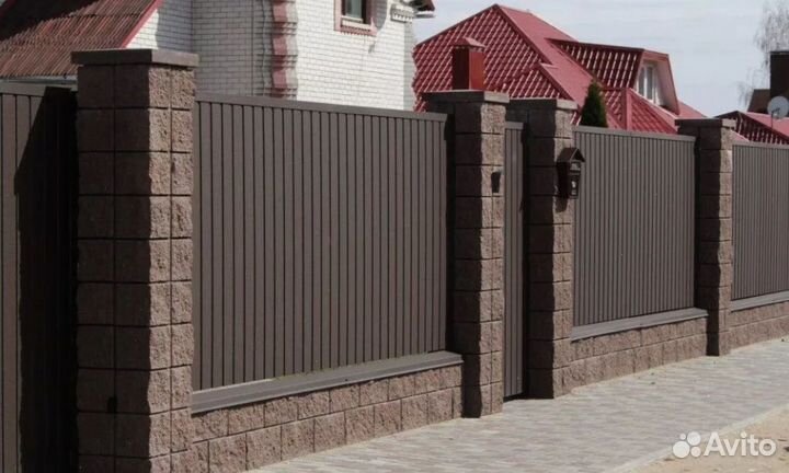 Забор из профнастила замер бесплатно быстро