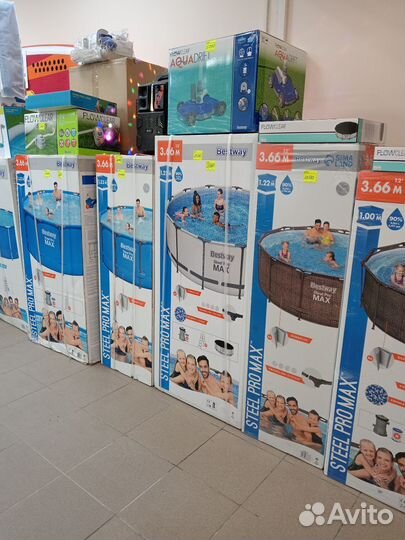 Бассейн 366 на 122 Цвет Ротанг