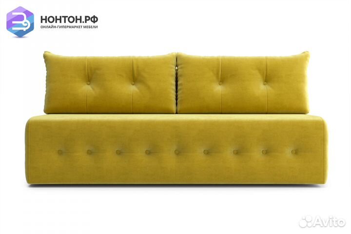Диван еврокнижка Сити горчичный