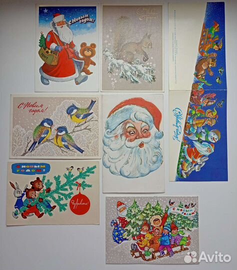 Открытки новогодние СССР