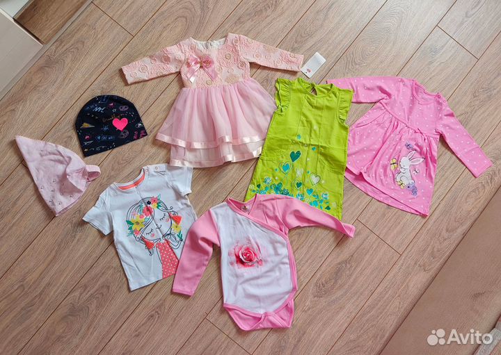 Вещи для девочки пакетом 80 86