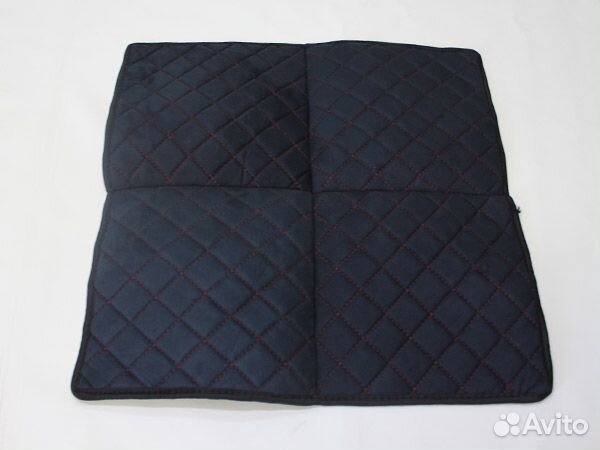 Накидки на сиденья Квадрат, алькантара черный