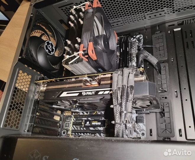 I7 8700k z370 tomahawk 2x16 Gb RAM 750w кулер