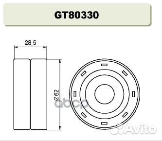 Ролик натяжной грм GT80330 GT80330 GMB