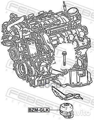 Подушка двигателя (гидравлическая) bzmglk Febest