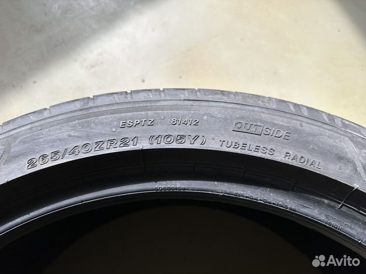 Bridgestone Potenza Sport 265/40 R21 и 295/35 R21 105Y