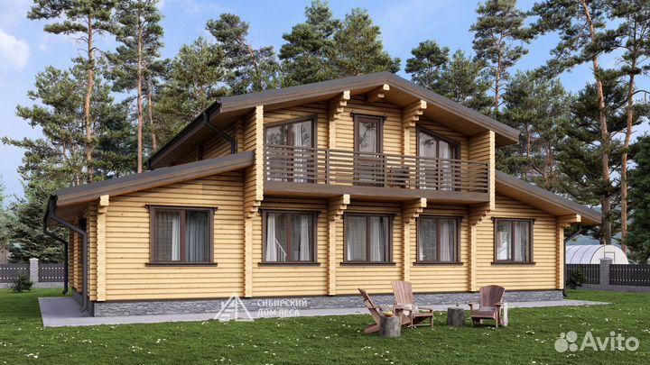 Дом 9х15 из профилированного бруса