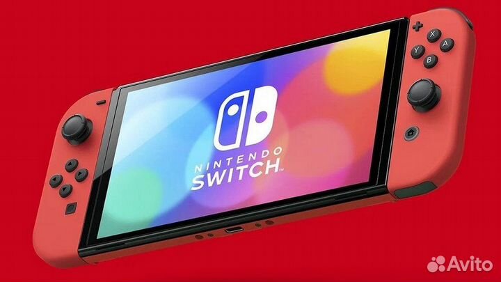 Nintendo switch oled прошита (чип / новая ) Red