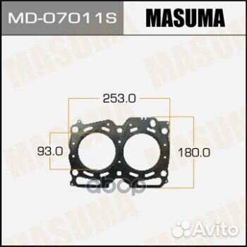 MD-07011S прокладка ГБЦ Subaru
