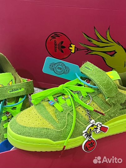 Кроссовки The Grinch x adidas Forum Low poizon